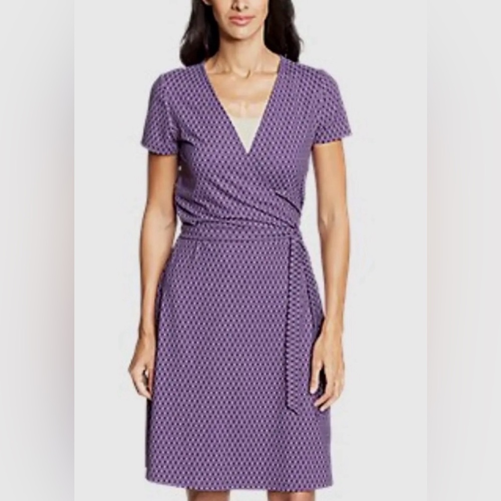 Eddie Bauer Purple Wrap Dress